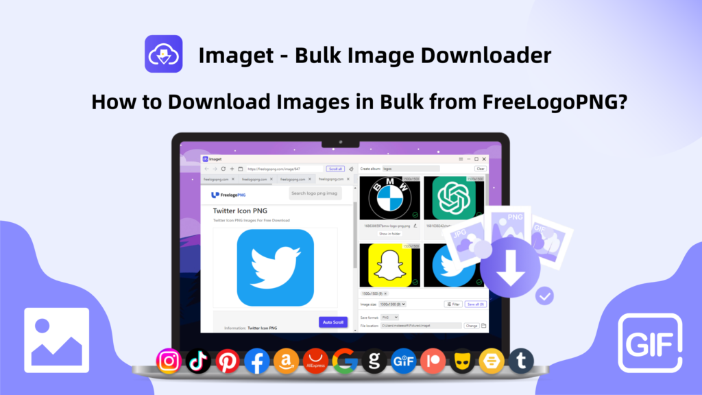 How to Download Images in Bulk from FreeLogoPNG Using Imaget?