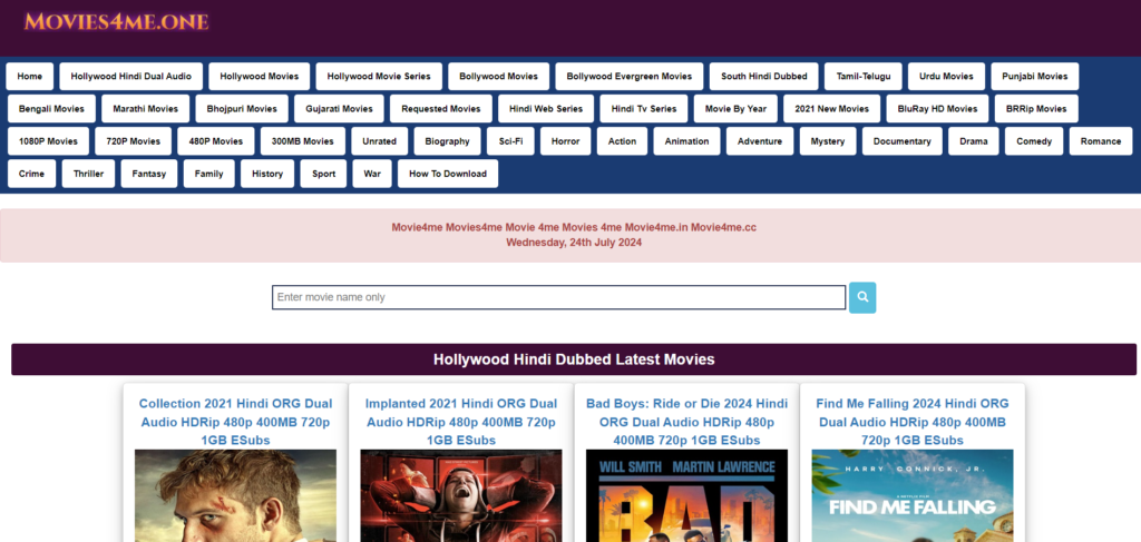 Movie4me: Your Ultimate Source for Free 4K Movie Downloads