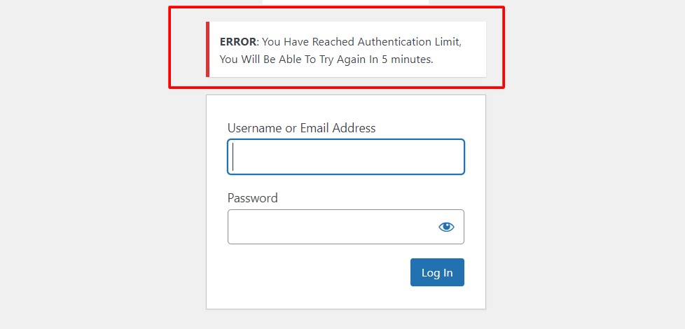 Limit Login Attempts