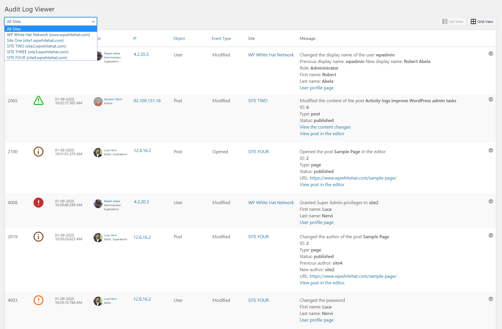 Monitor and Log Security Events