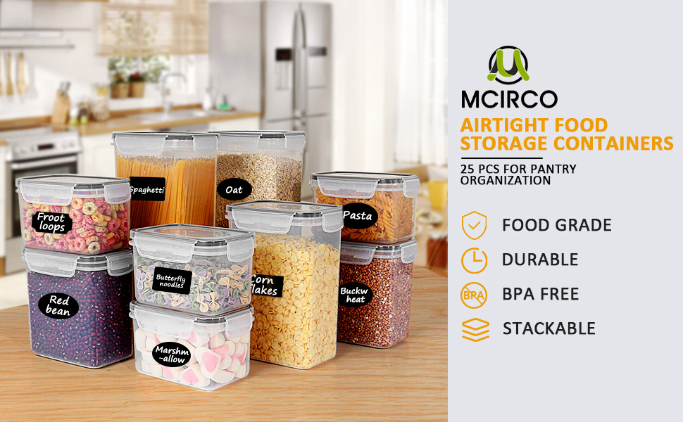 MCIRCO Airtight Glass Containers Set