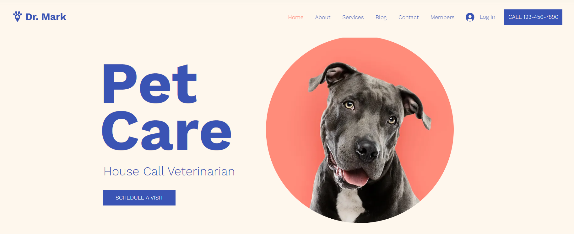 pet website template